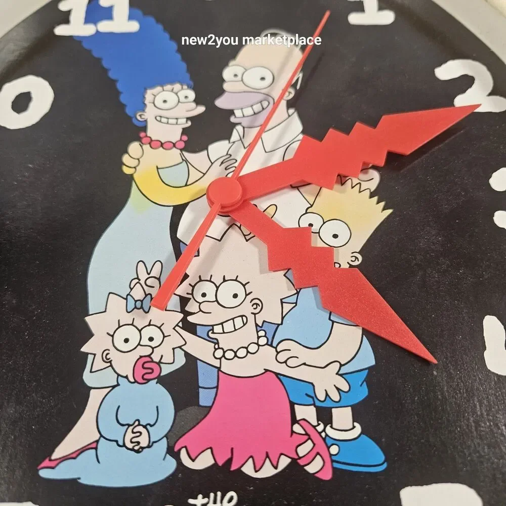 the simpsons vintage RARE original promo clock 1990 Works! collectibles WORKING!